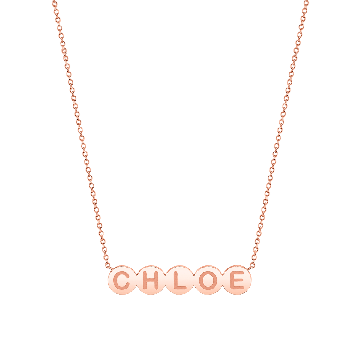 Kids Bubble Round Engravable Necklace